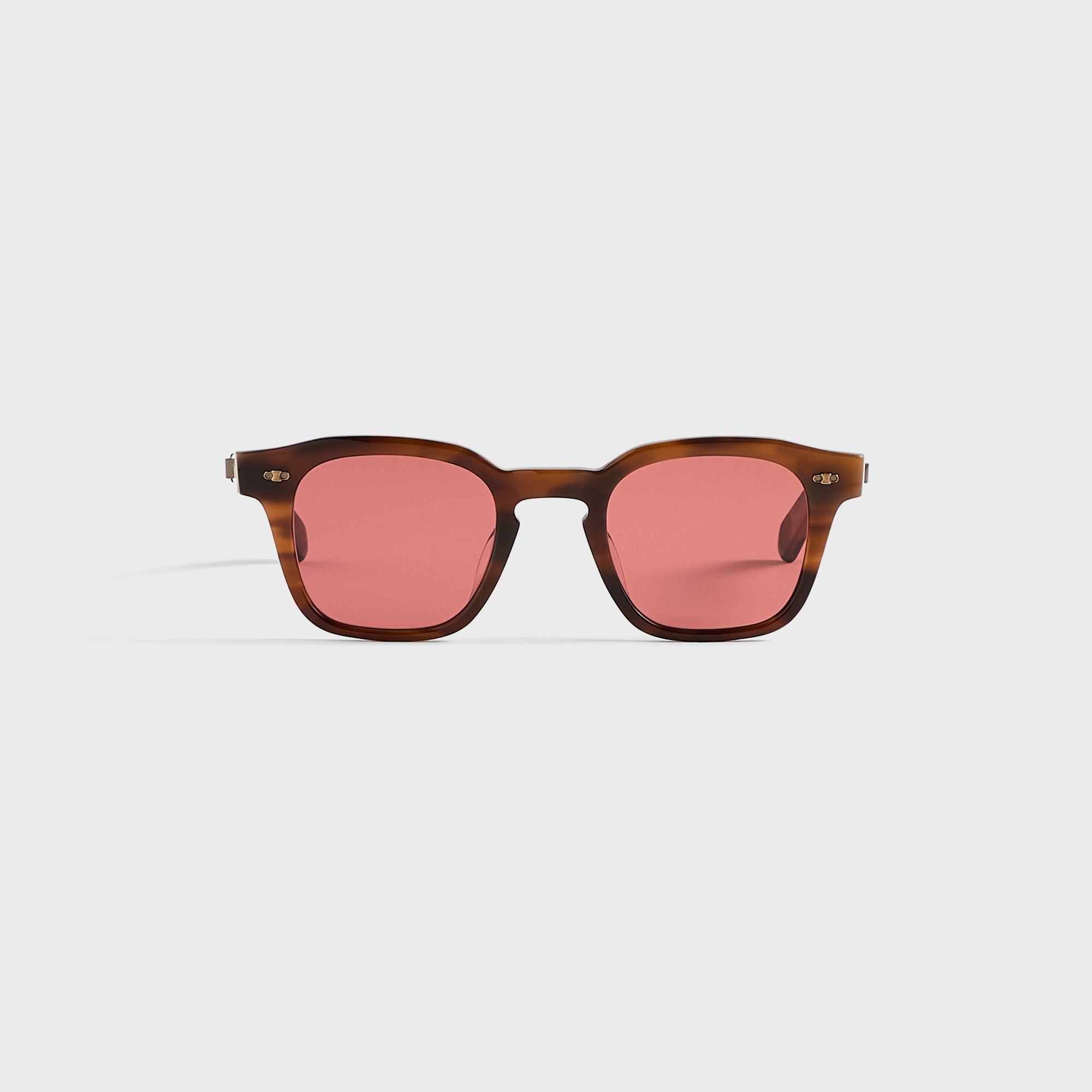 Garrett Leight Adonis Sunglasses - Moth Tortoise Antique Gold / Semi Flat Tahitian Rose