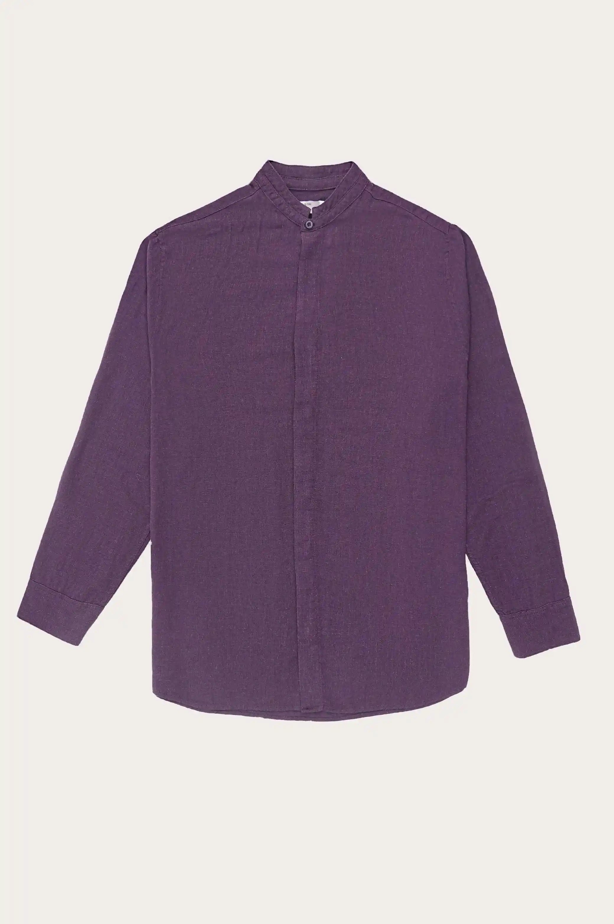 BAND COLLAR SHIRT