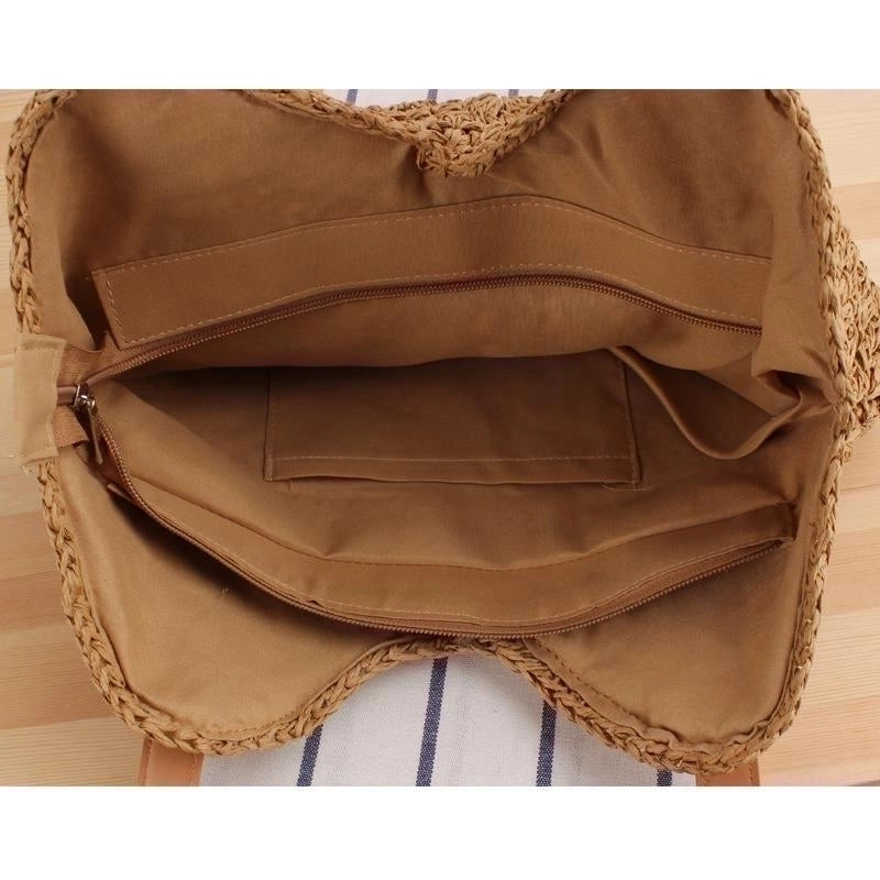 Women's Large Spring&summer Straw Vintage Style Straw Bag