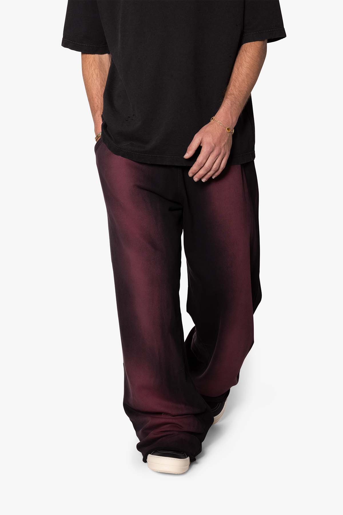 Sprayed Ultra Baggy Sweatpants - Plum