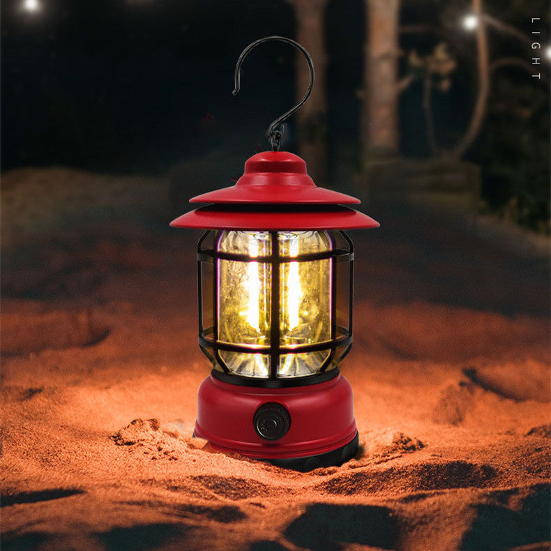 Retro Camp Lantern - USB Rechargeable