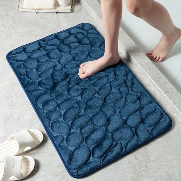 💥Cobblestone Embossed Bathroom Bath Mat