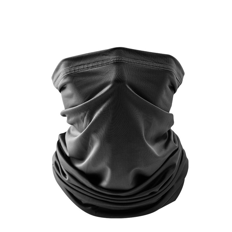 Unisex Basic Minimalist Solid Color Camouflage Spandex Cycling Mask 1 Piece