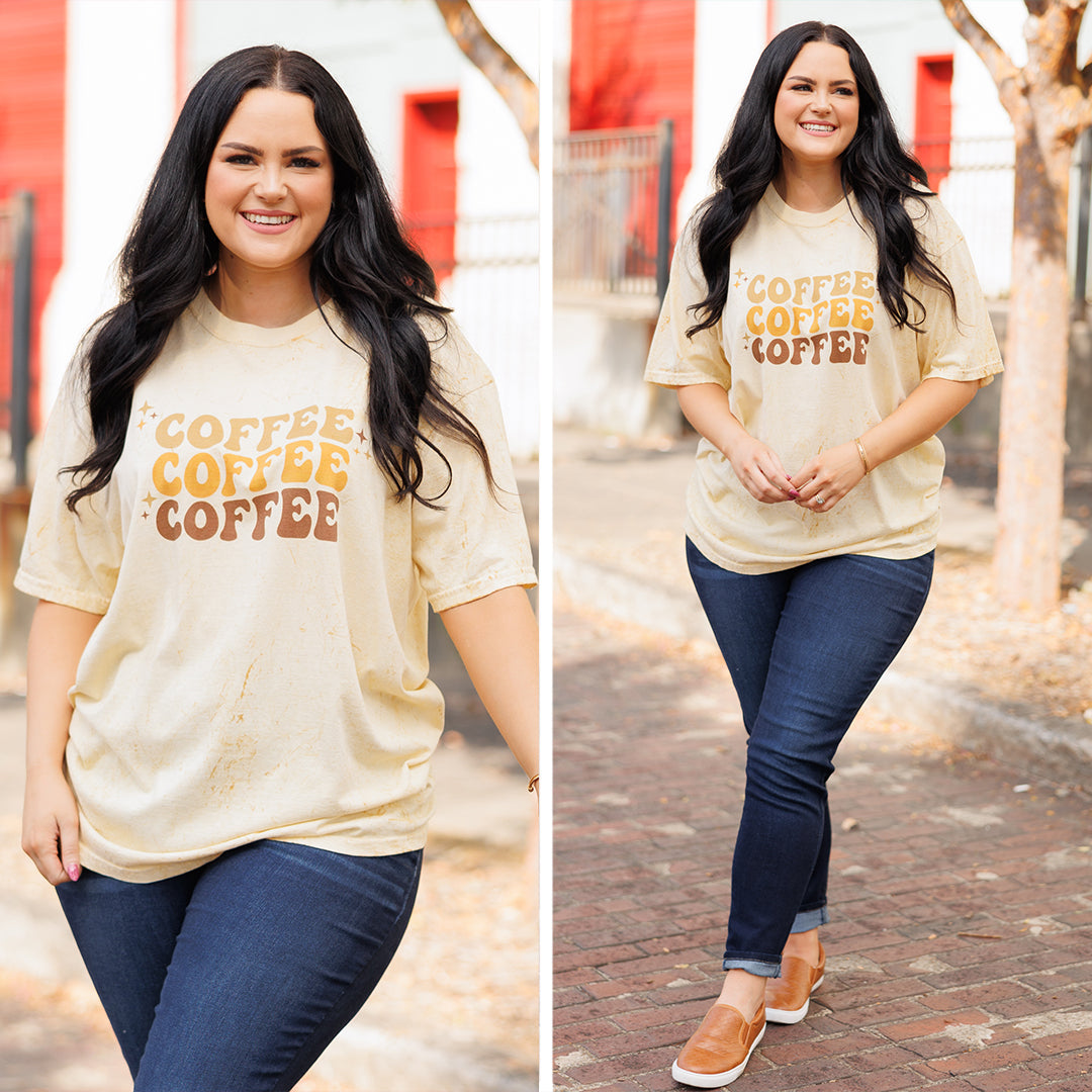 Comfort Colors: Triple Shot Espresso Tee. Citrine