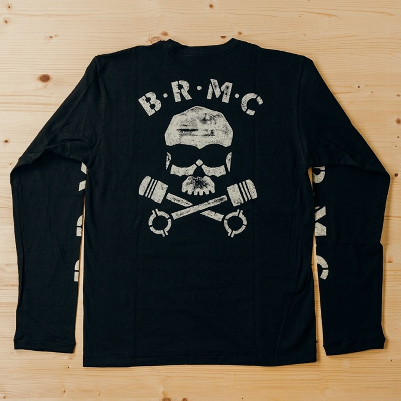 TMC2147 THE WILD ONE Movie BRMC Skull Long Sleeve T-Shirt