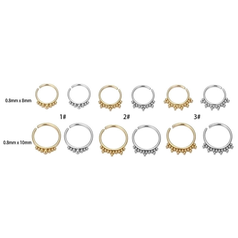 Minimalist Geometric Stainless Steel Plating Nose Ring