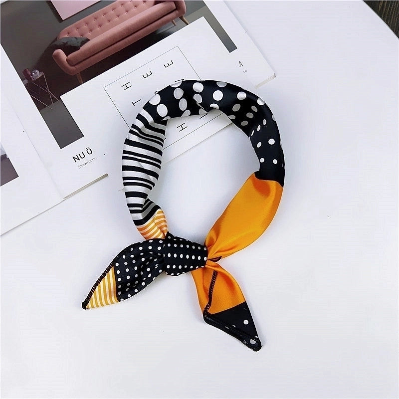 New Spring And Autumn Summer Small Silk Scarf Small Square Towel Women's Professional Variety Decorative Printed Scarf Scarf