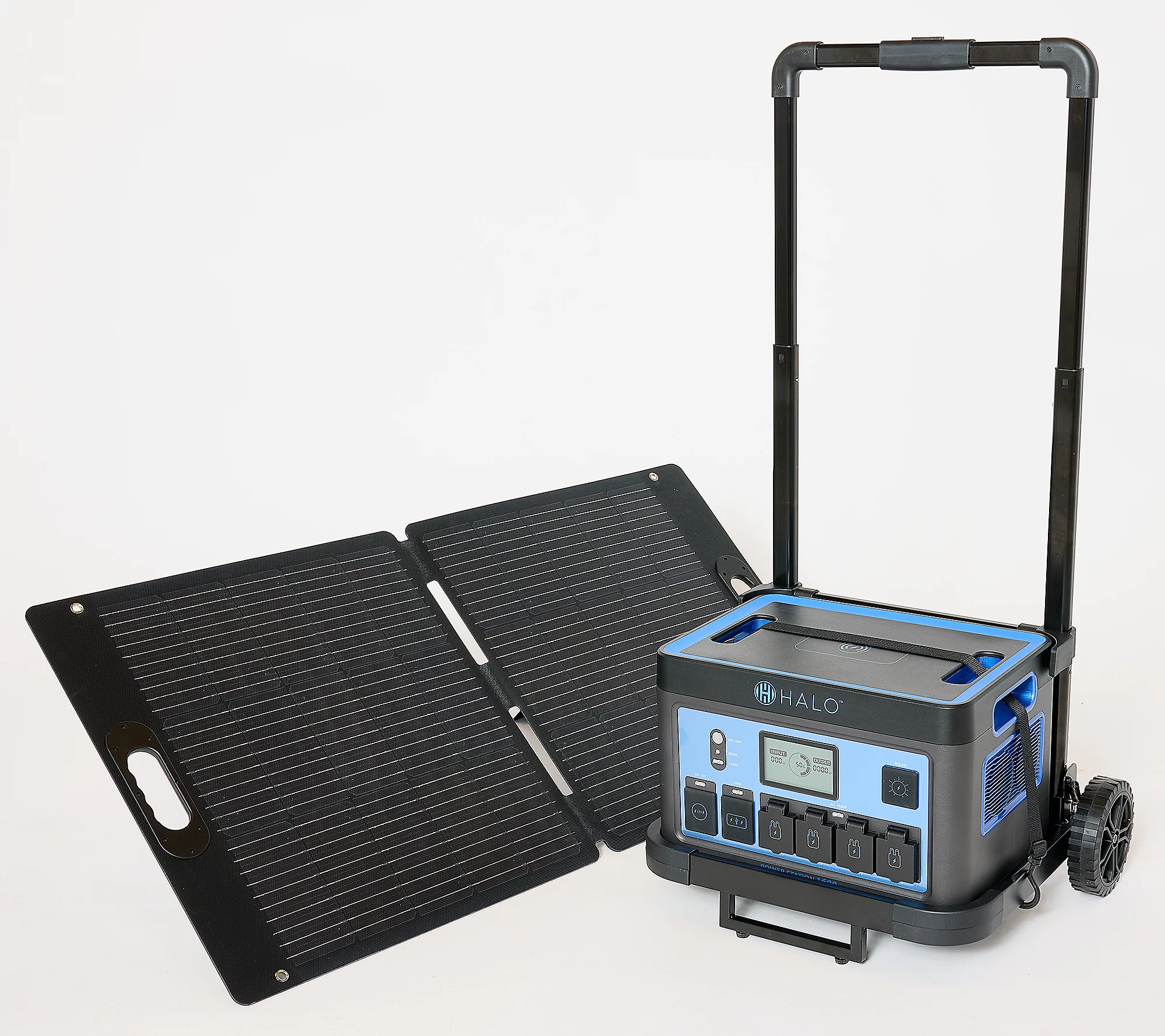 Today's online clearance specials ✨HALO 1600Wh Power Station with 11 Outlets & 100W Solar Panel & Trolley