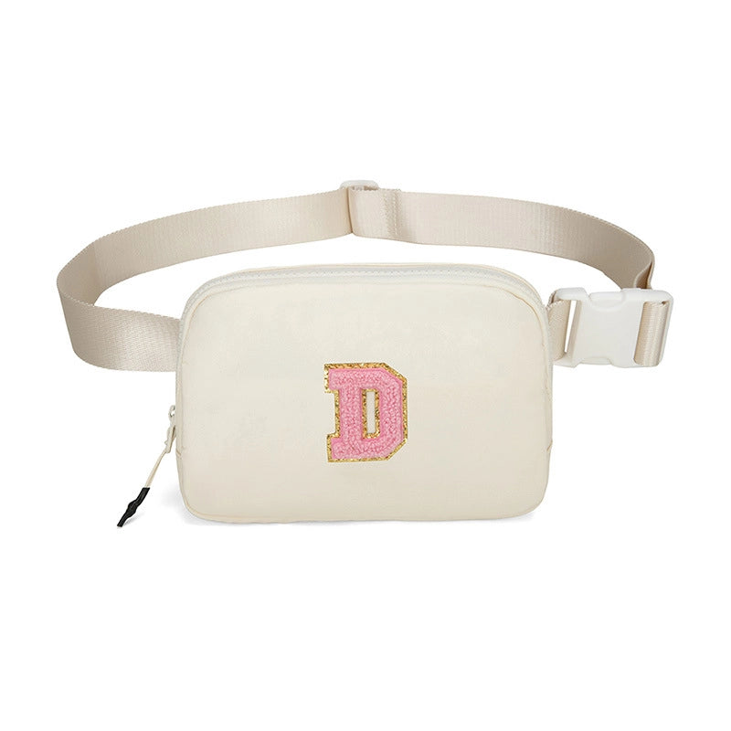Women's Streetwear Letter Nylon Waist Bags
