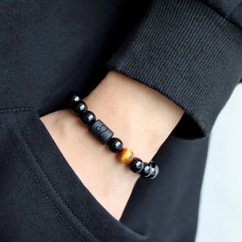 Minimalist Constellation Natural Stone Beaded Carving Bracelets