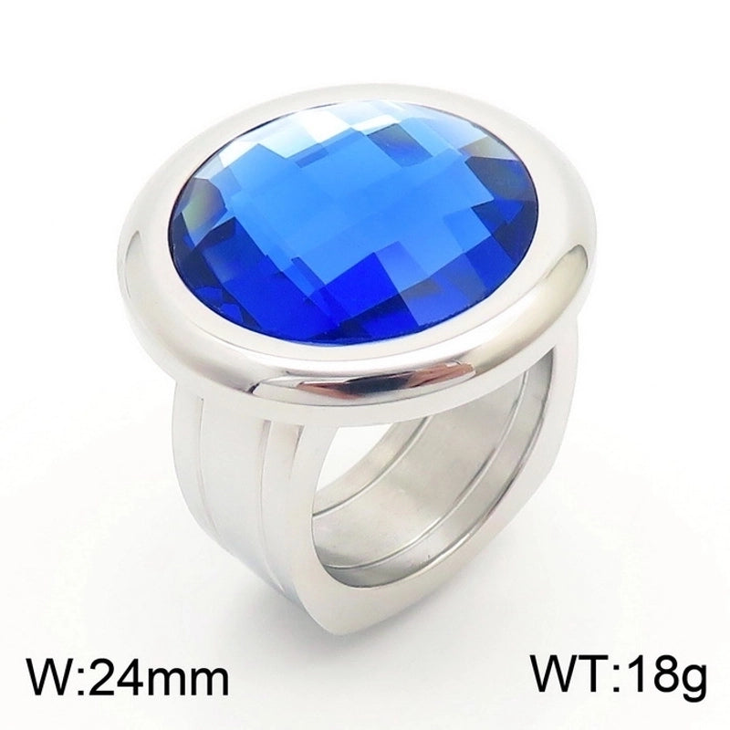 Titanium Steel 18K Gold Plated Fashion Plating Geometric No Inlaid