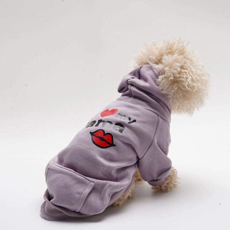 Minimalist Polyester Solid Color Pet Clothing