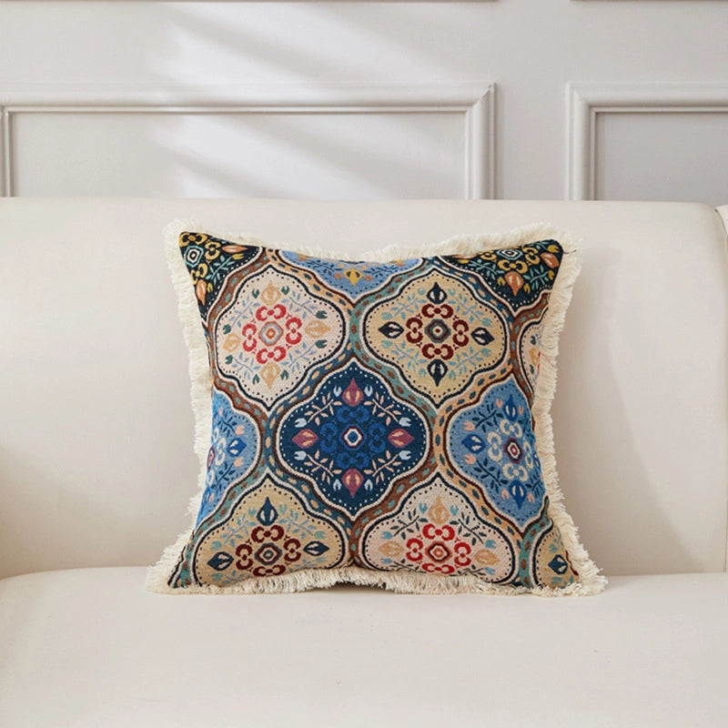 Minimalist Classic Style Geometric Cotton And Linen Pillow Cases