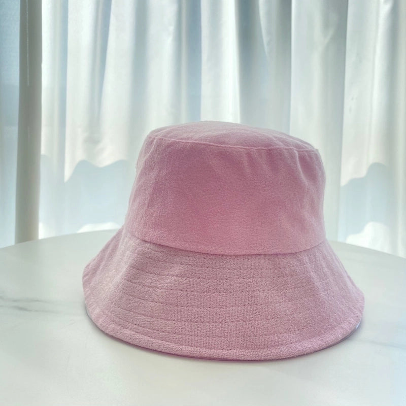 Women's Minimalist Solid Color Flat Eaves Bucket Hat