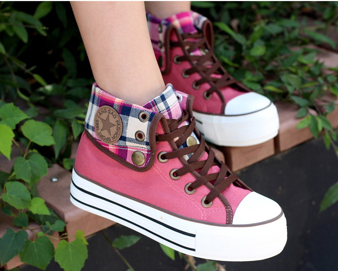 High-top casual canvas shoes KF2298