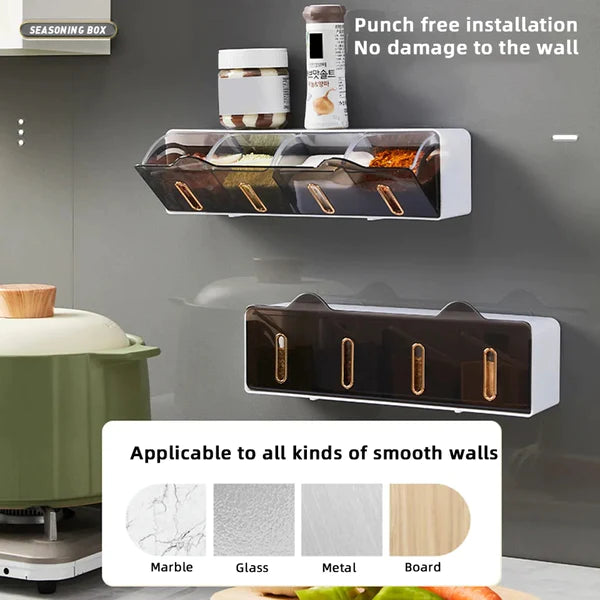 Kitchen luxury Wall Mounted Spice Box