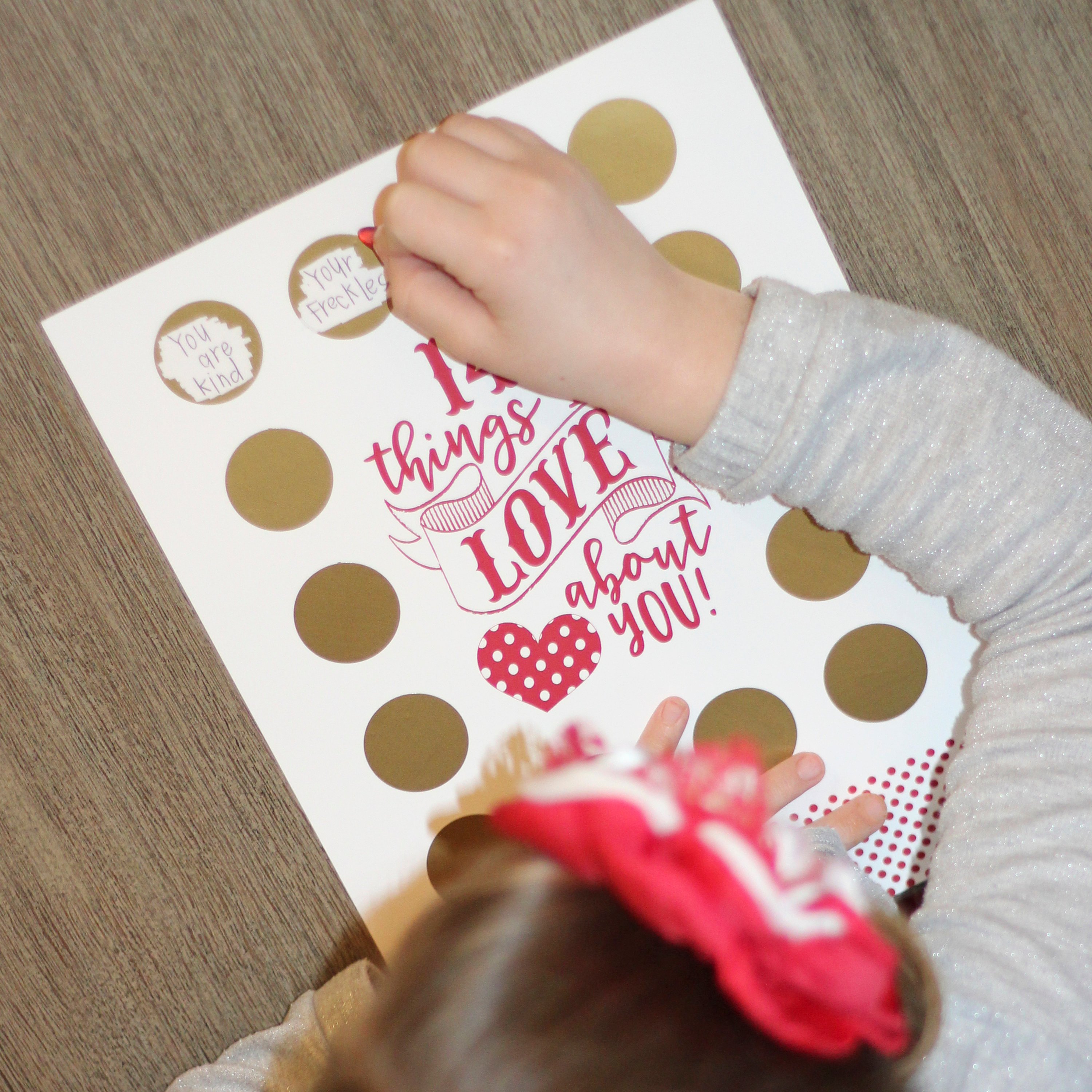 Valentine's Scratch Off Advent 14 things I or WE love about you!