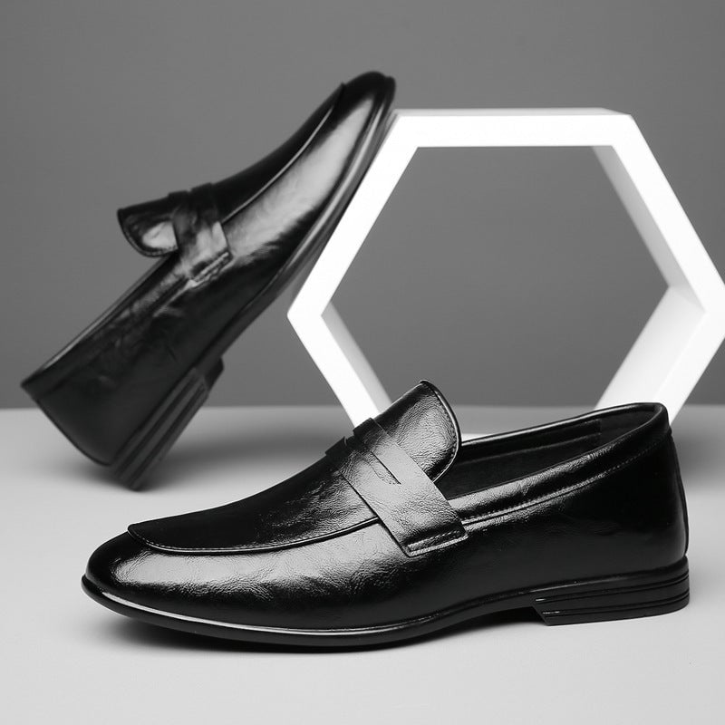 Men's British Leather Fashion Trend Casual Shoes