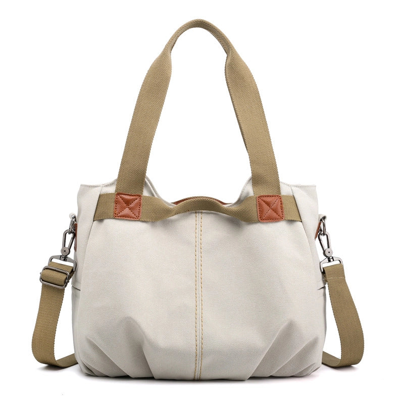 New Canvas Bag Women's Retro Fashion Portable Shoulder Bag Messenger Bag Fashion  Fashion Women's Bag