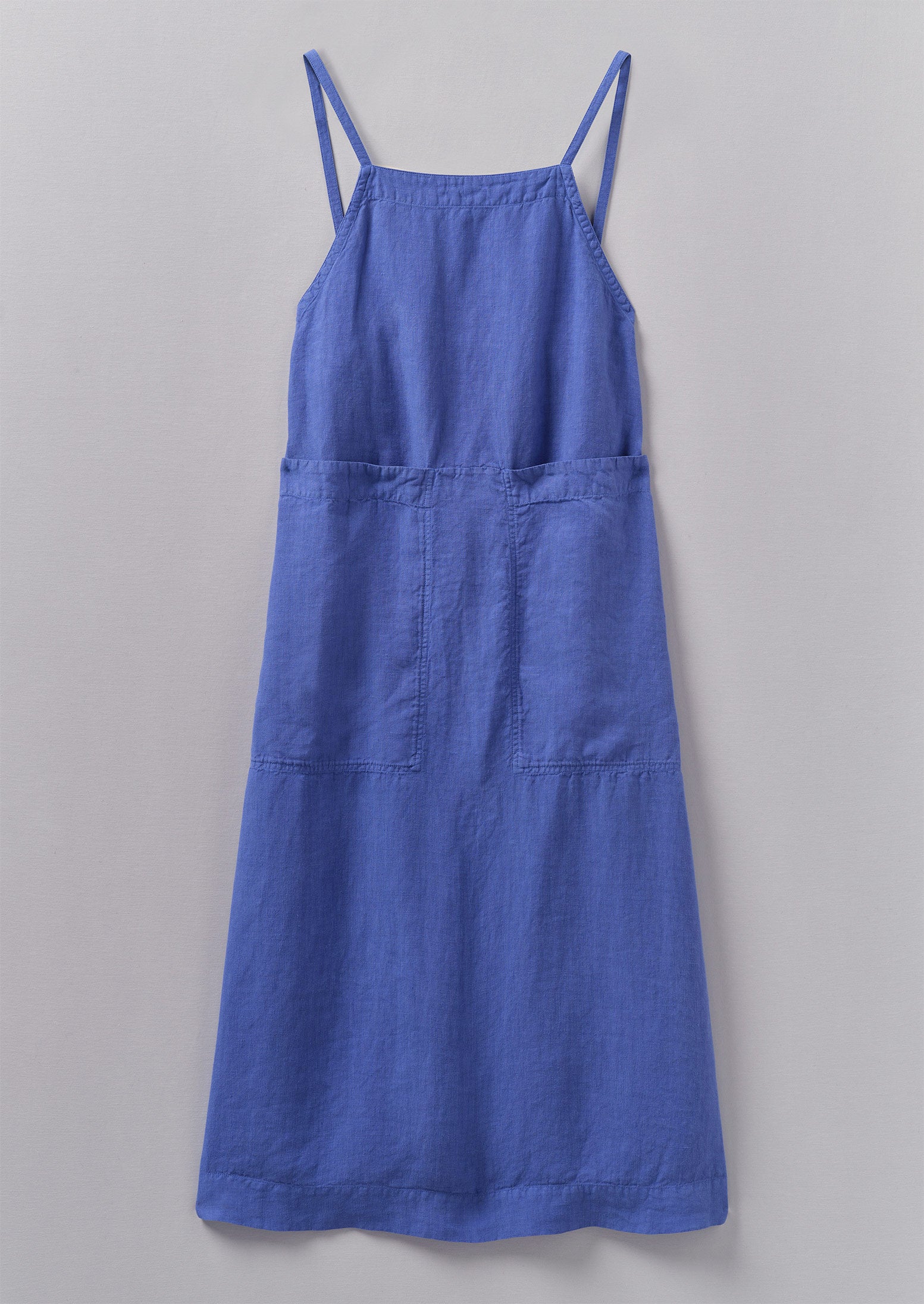 Garment Dyed Linen Apron Dress | Bilberry