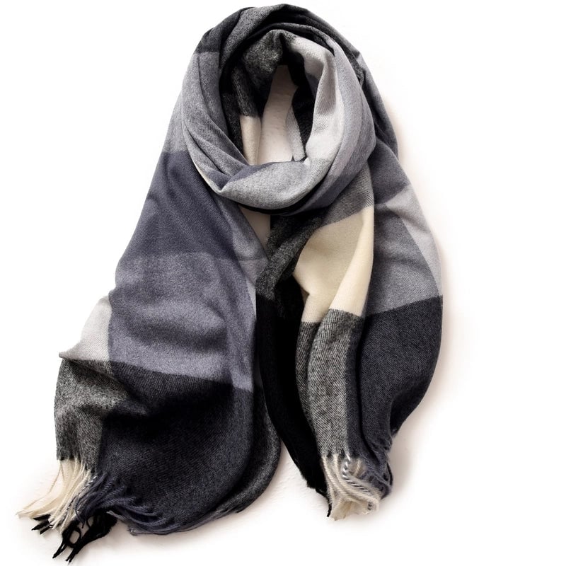 Women's Minimalist Color Block Polyester Printing Scarf