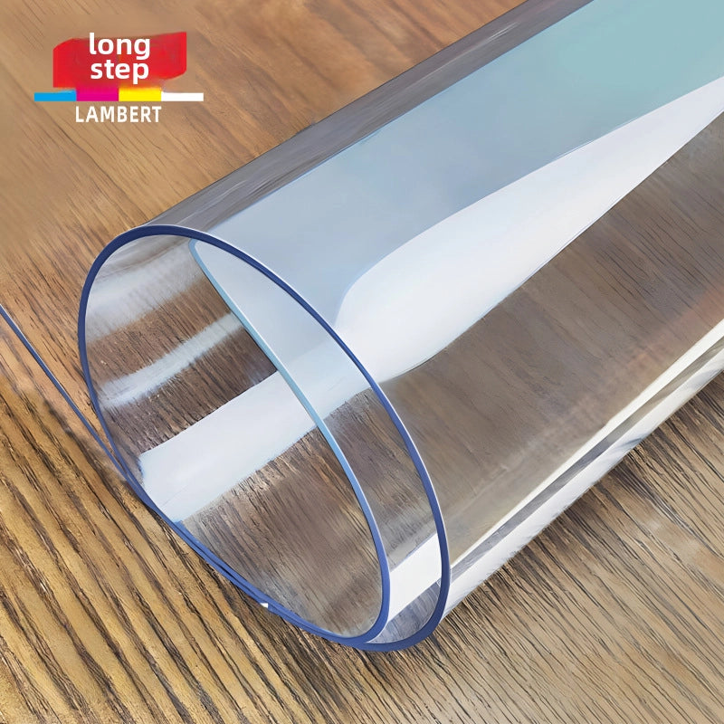 Tablecloth Pvc Waterproof Oil-proof Disposable Desktop Mat Custom Transparent Plastic Anti-scald Round Square PVC Table Mat
