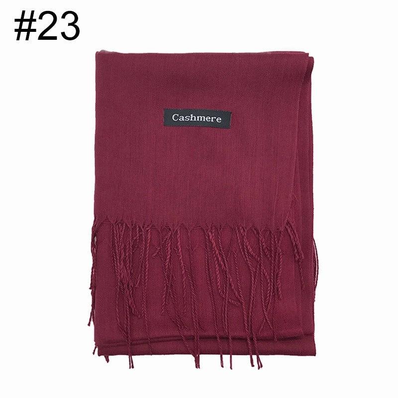 Thin Cotton And Linen National Two Tassel Ladies Scarf Shawl 100g A Generation Of Hair