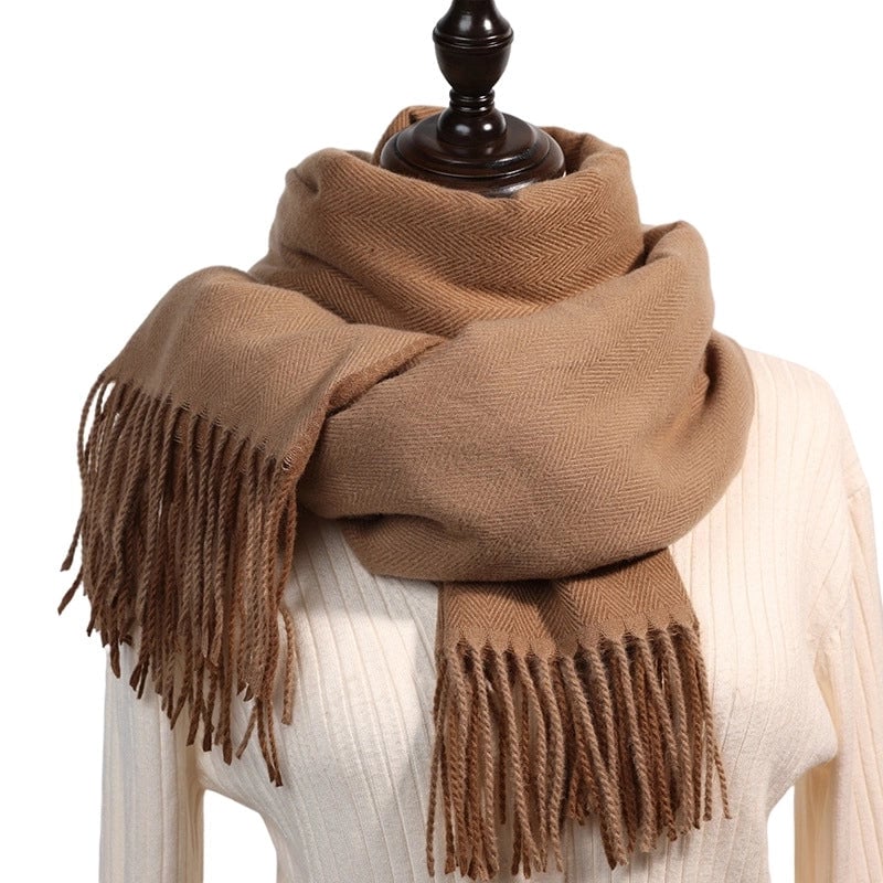 Women's Elegant Streetwear Tassel Polyester Tassel Scarf