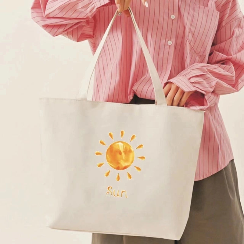 Women's Medium Canvas Letter Classic Style Square Zipper Shoulder Bag