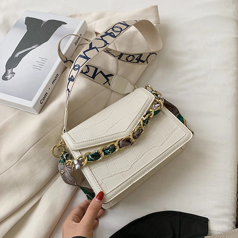 All-match Handbags Popular New Fashion Shoulder Texture Messenger Square Bag