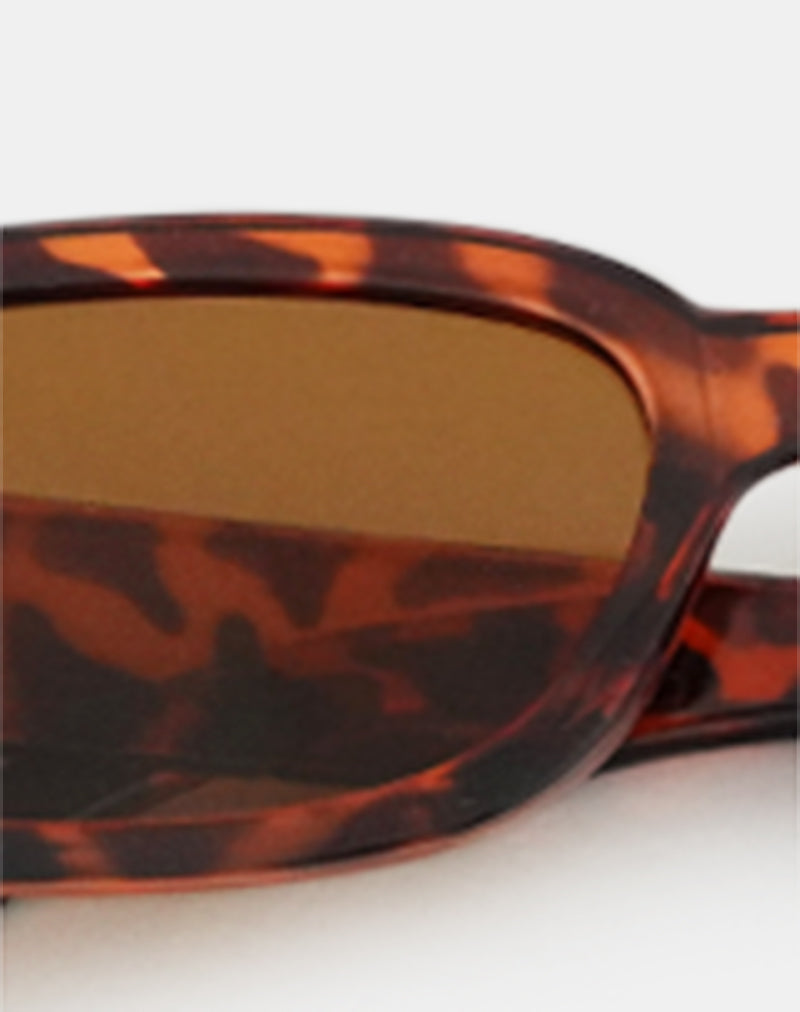 Rustina Sunglasses in Opaque Tortoise Shell