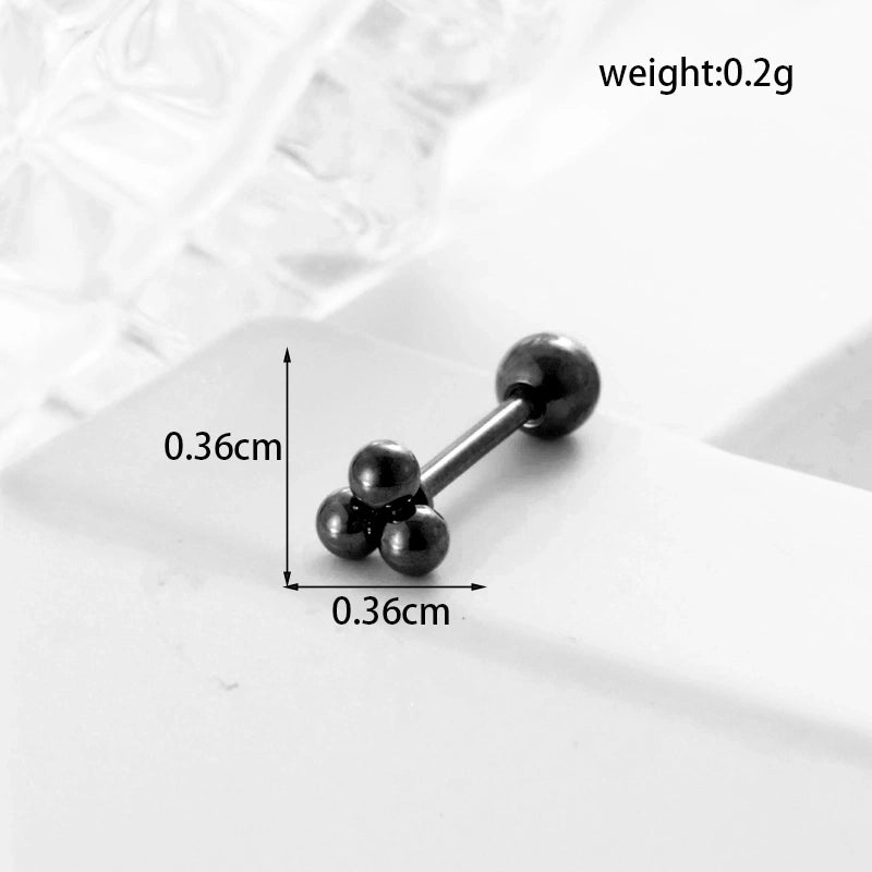 Ear Cartilage Rings & Studs Geometric 316L Stainless Steel  Plating