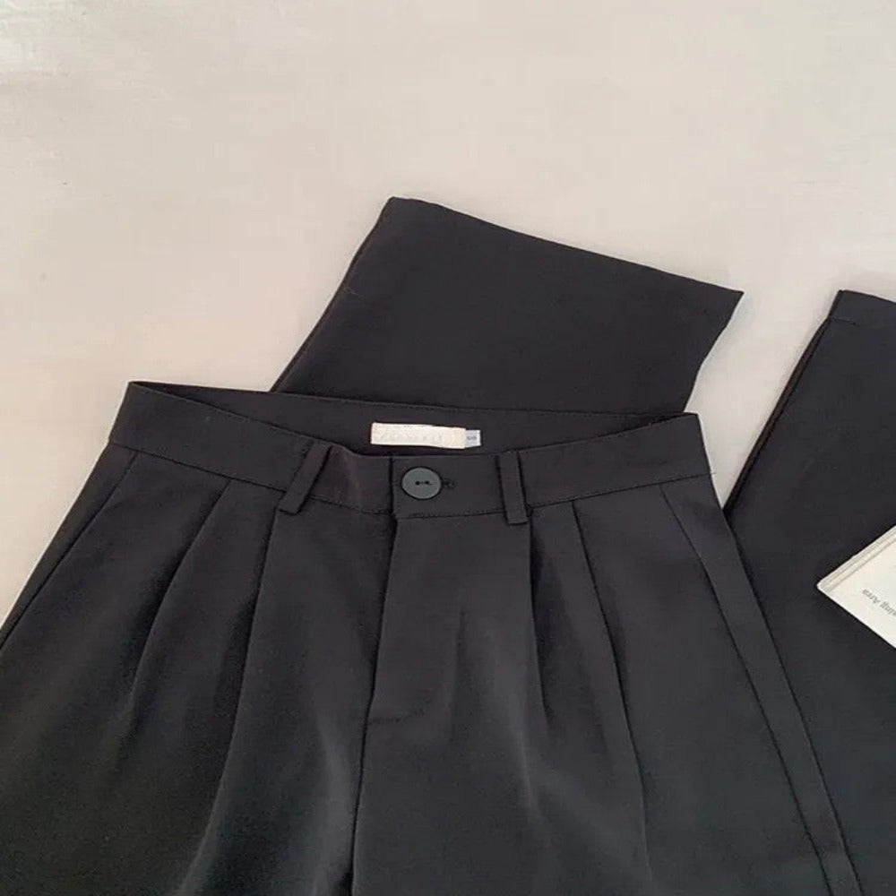 High Waist Casual Suit Pants For Women