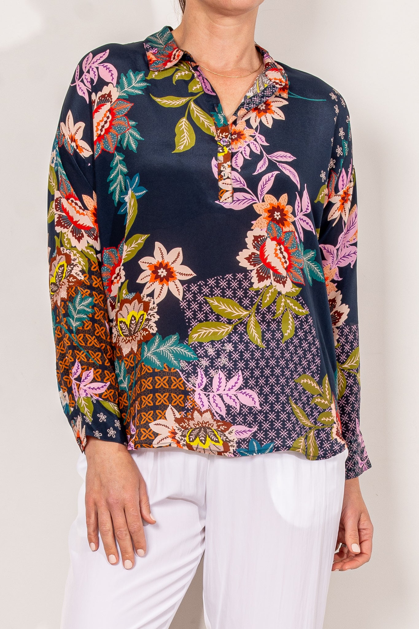 Johnny Was Delfino Lotus Blouse