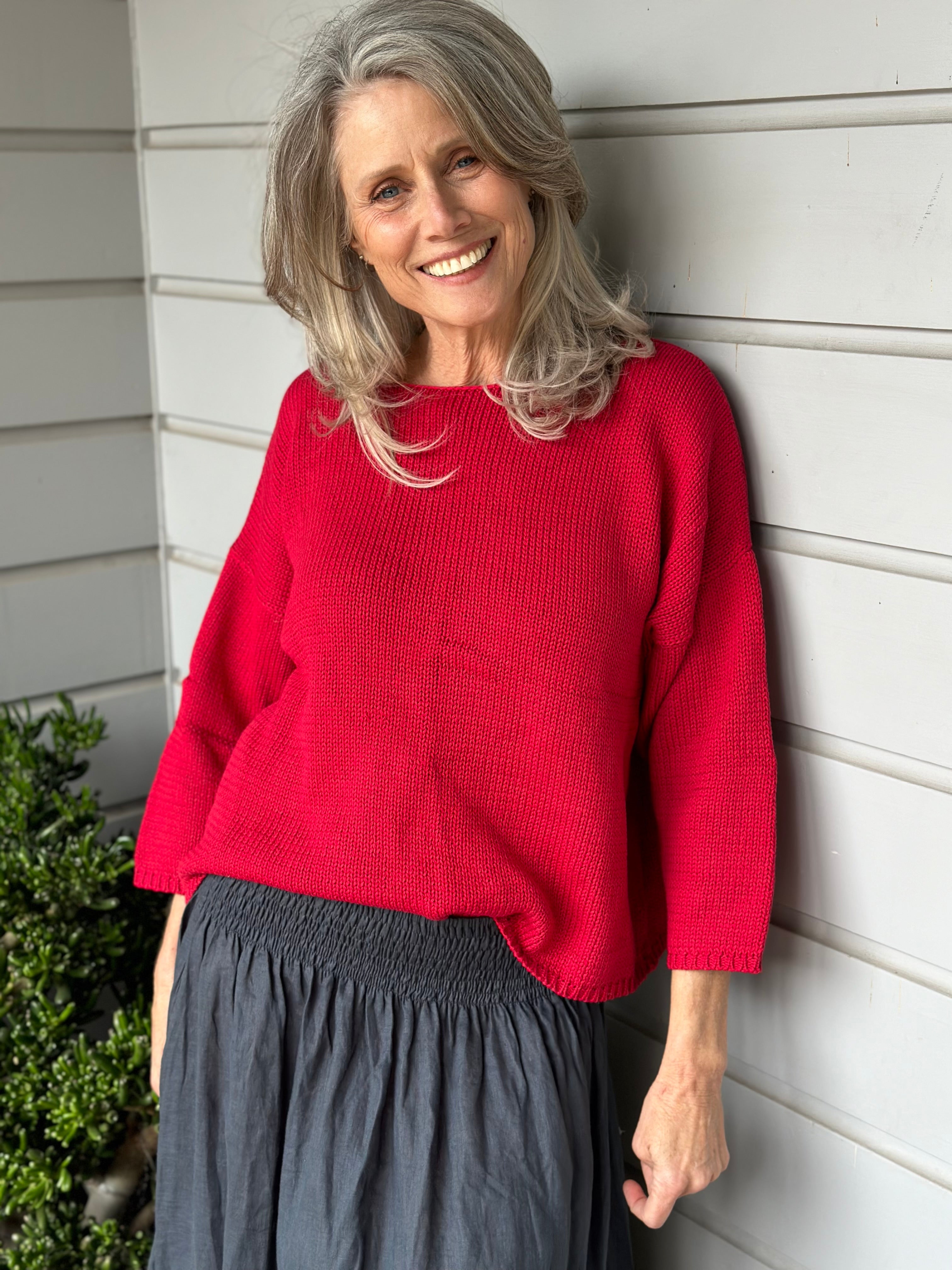 ashton jersey - red cotton