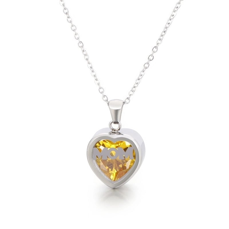 Stainless Steel Titanium Steel 18K Gold Plated Fashion Plating Heart Necklace