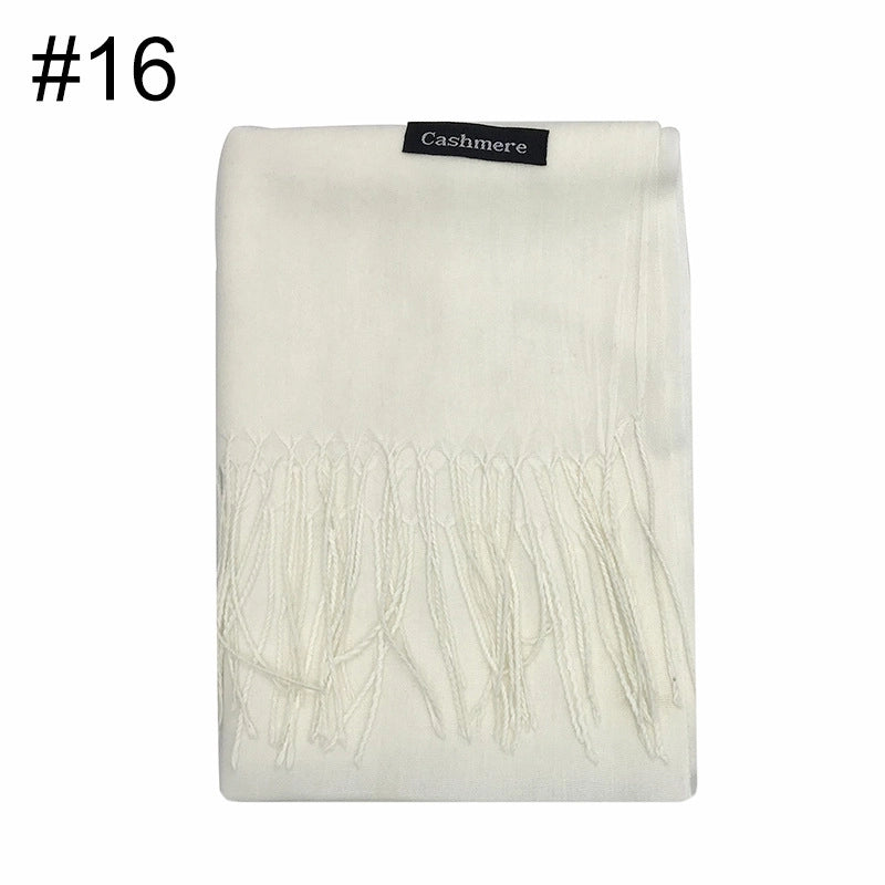 Thin Cotton And Linen National Two Tassel Ladies Scarf Shawl 100g A Generation Of Hair