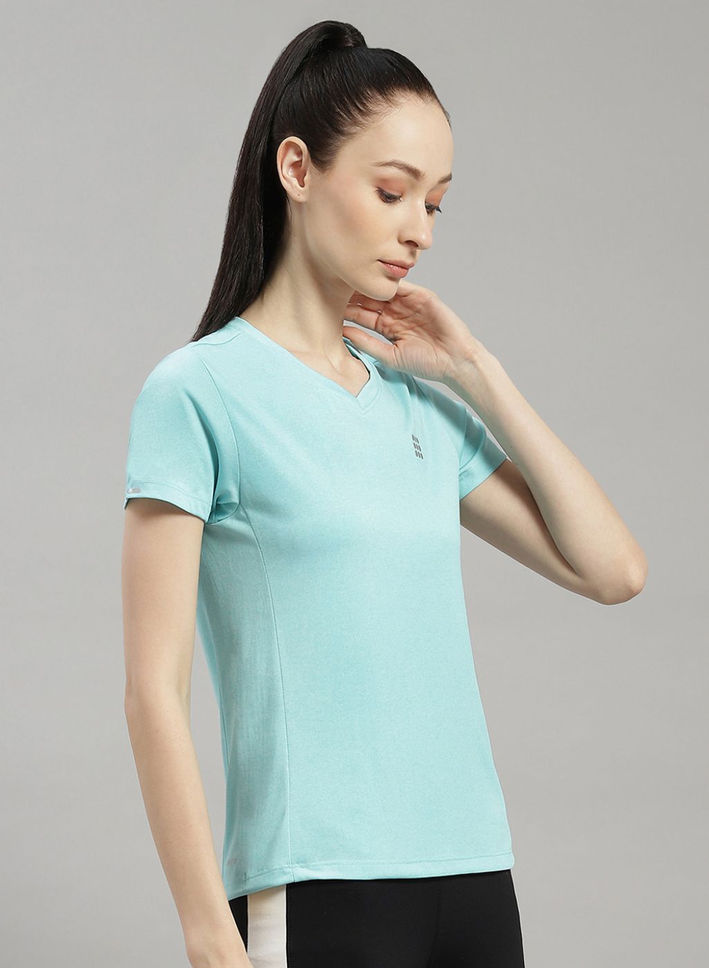 Women Blue Solid Top