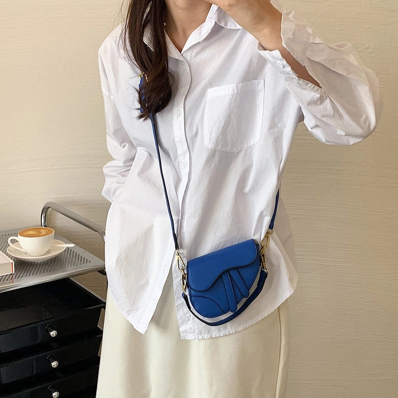Summer New Candy Color Hand Carrying Messenger Saddle Bag
