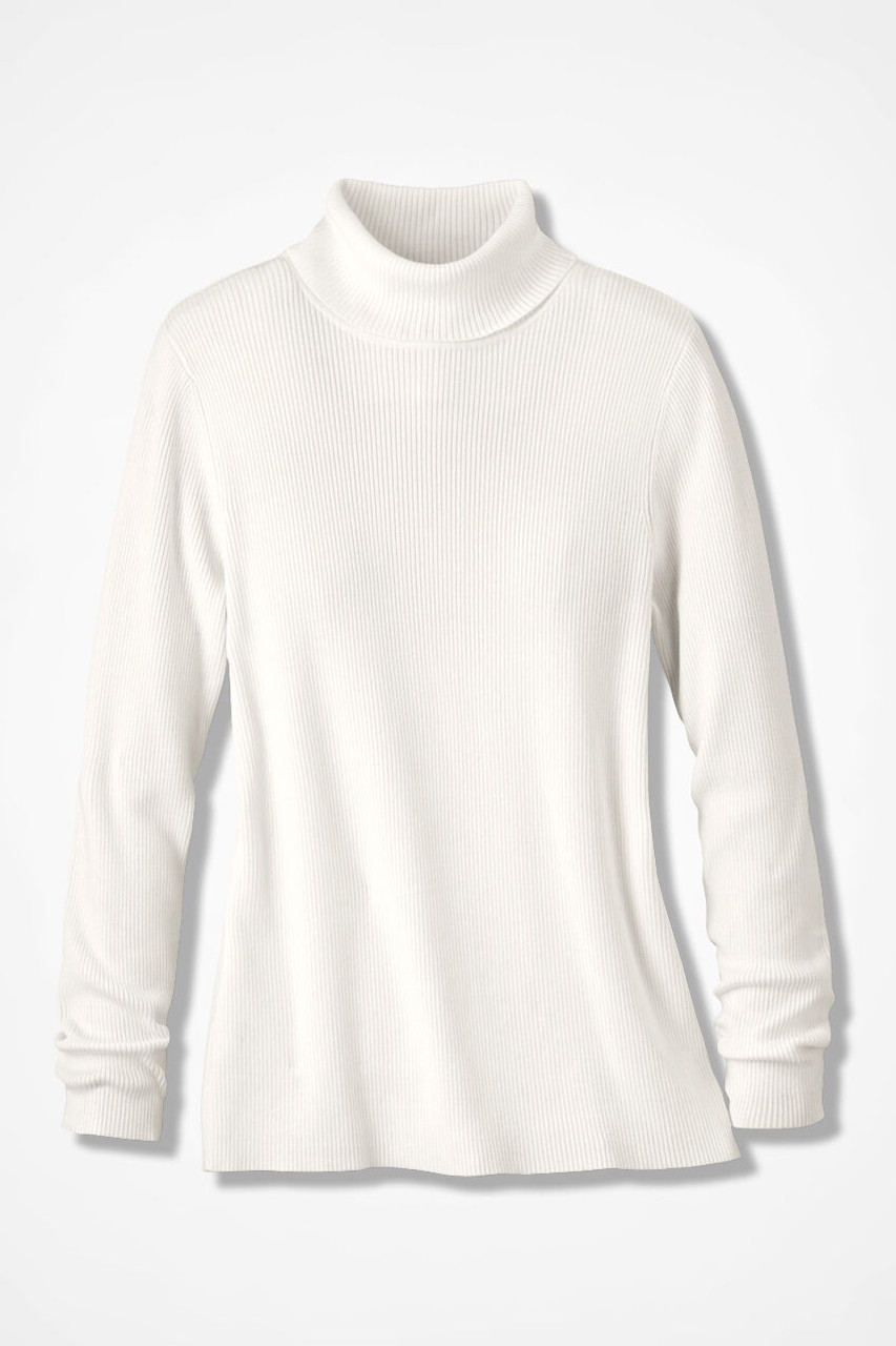 Ribbed Turtleneck Sweater