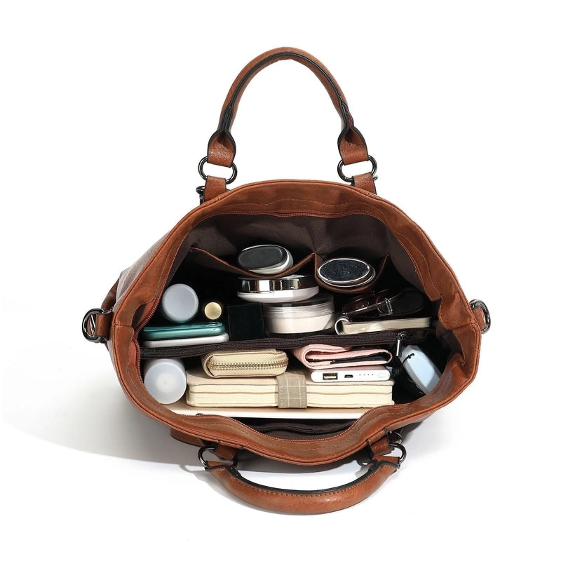 Women's Large All Seasons Pu Leather Business Handbag
