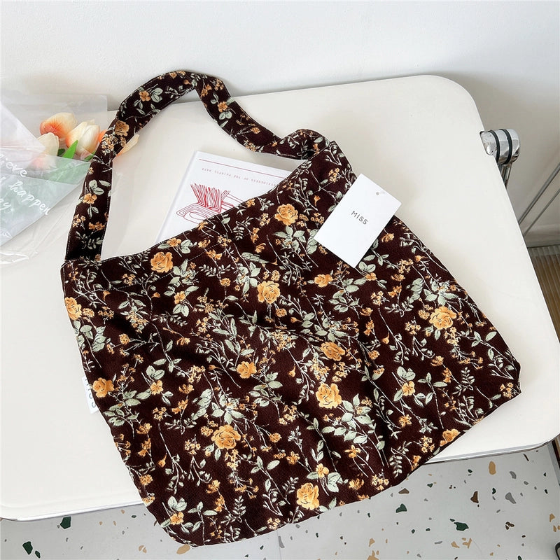 Women's Medium Polyester Flower Leopard Sexy Pillow Shape Open Underarm Bag