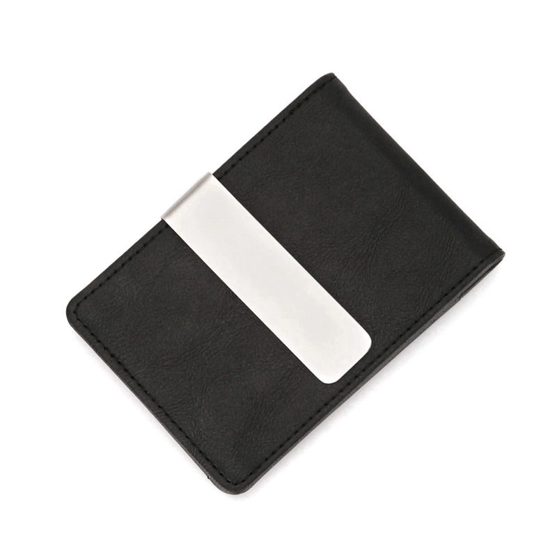 Men's Solid Color Pu Leather Flip Cover Wallets