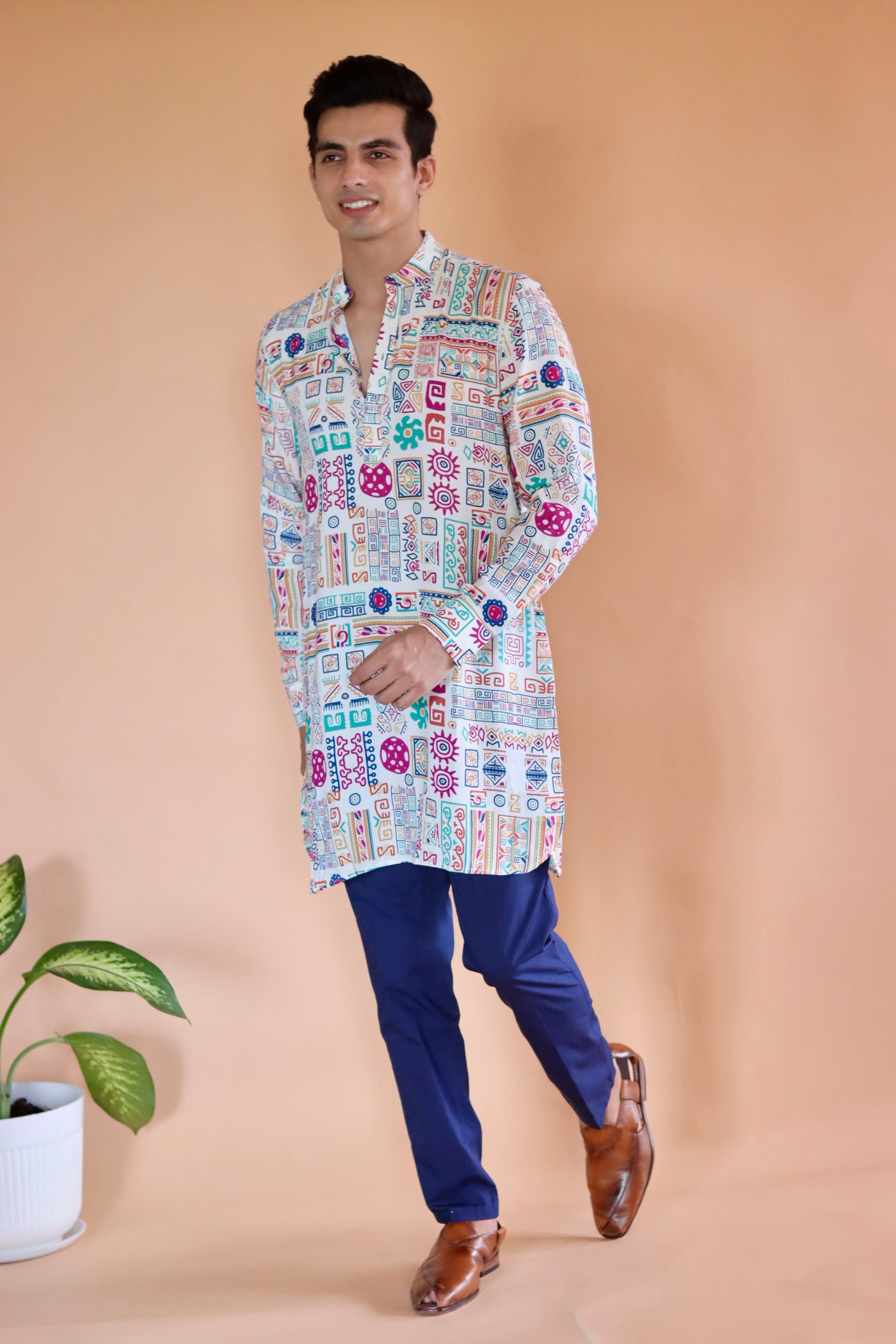 White Kai  Ganganagery Kurta