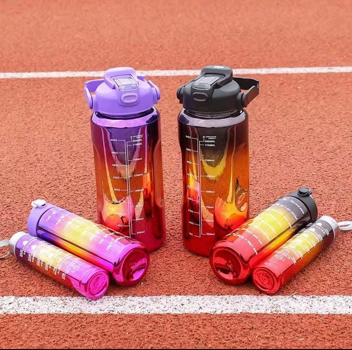 3pcs Set Metallic Colour Water Bottles