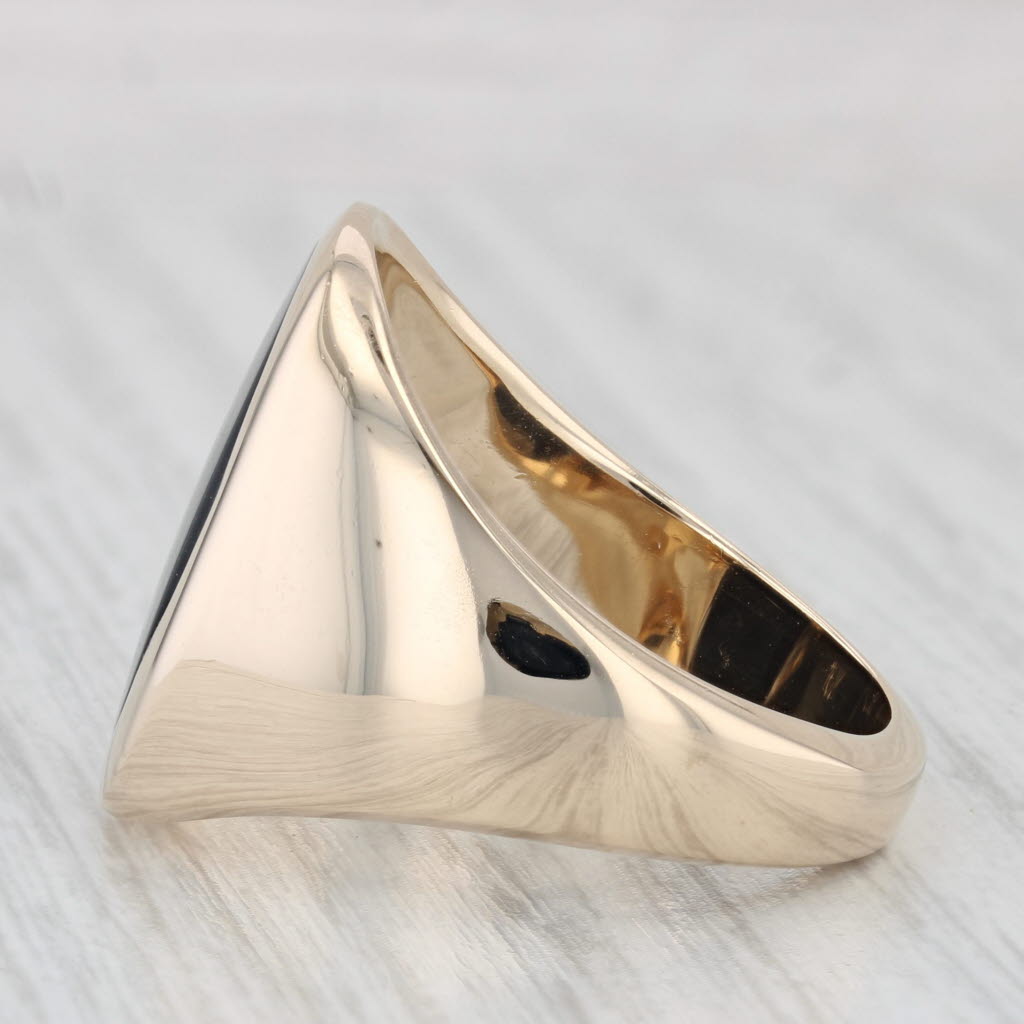 Alpha Phi Alpha Onyx Ring 10k Yellow Gold Size 9.5 Fraternity Signet