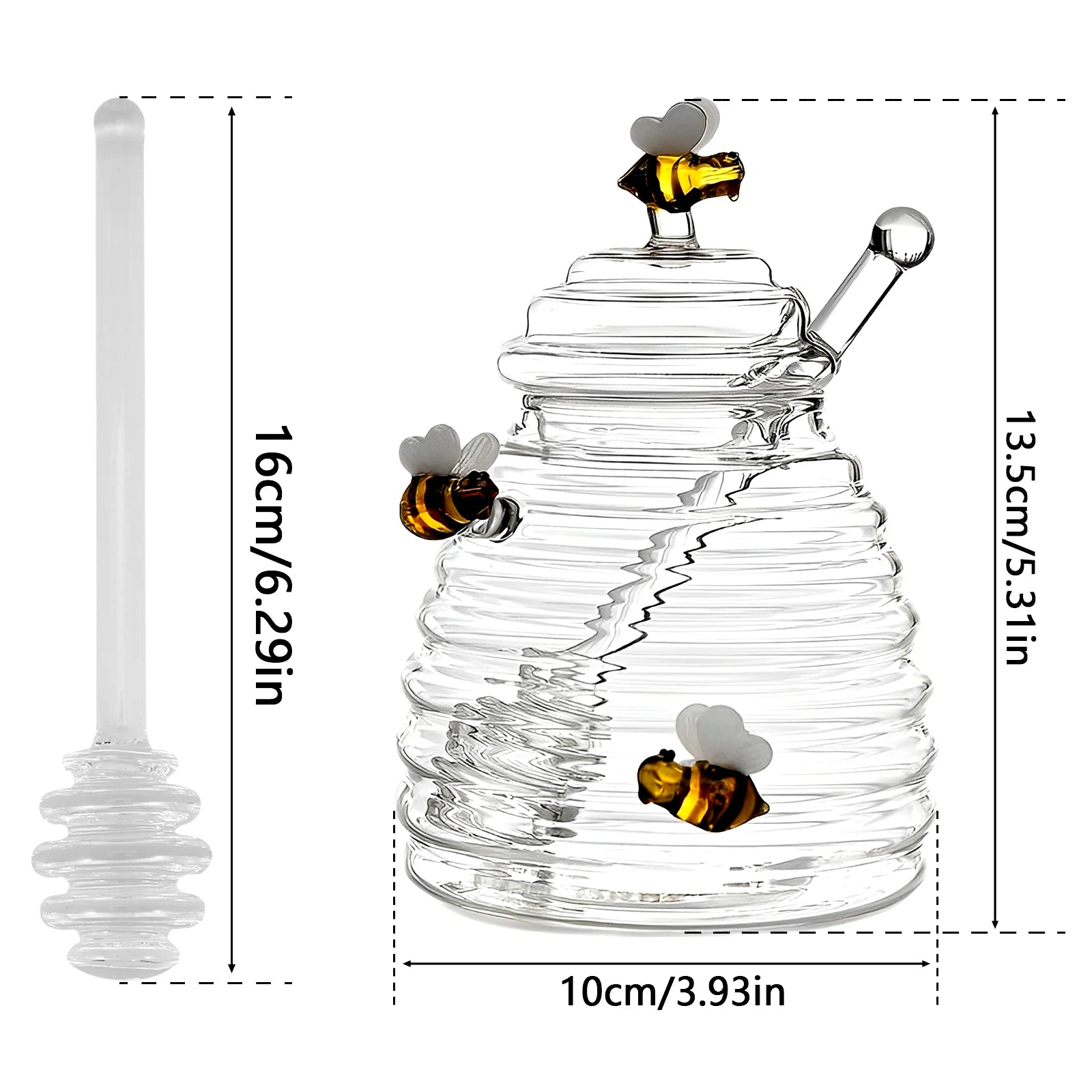 Creststone Bee Hive Honey Jar