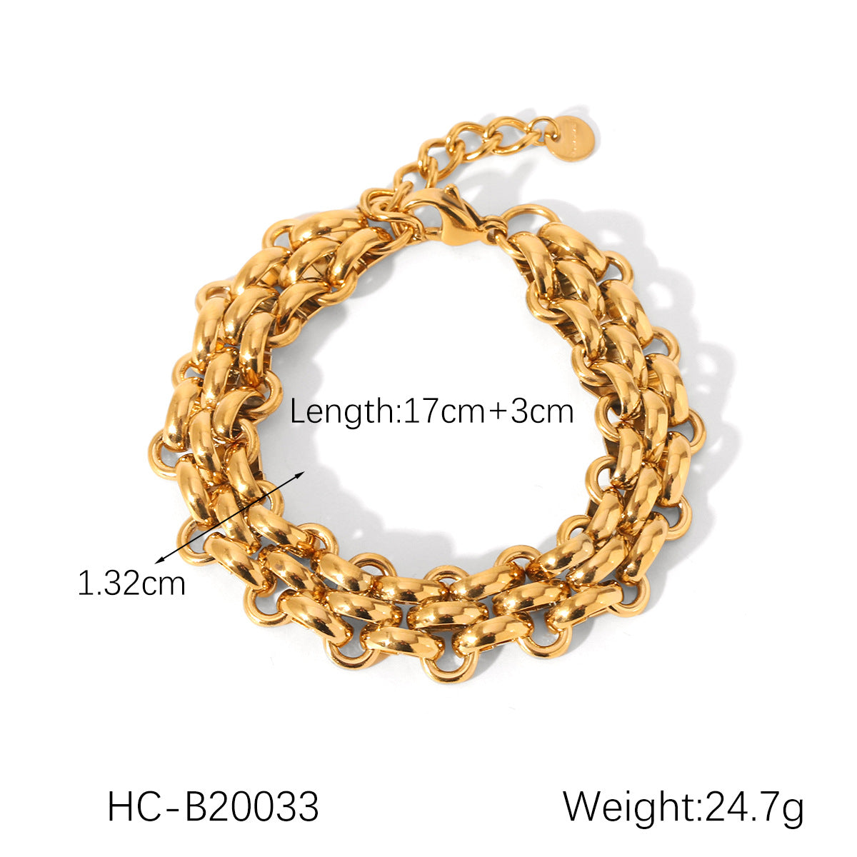 Stainless Steel Bracelet Ot Buckle Love Pearl Bracelet Female Titanium Steel Jewelry