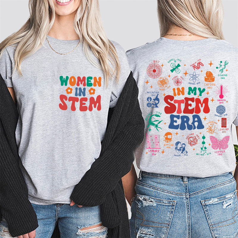 Cool Science In My Stem Era Teacher Two Sided T-Shirt