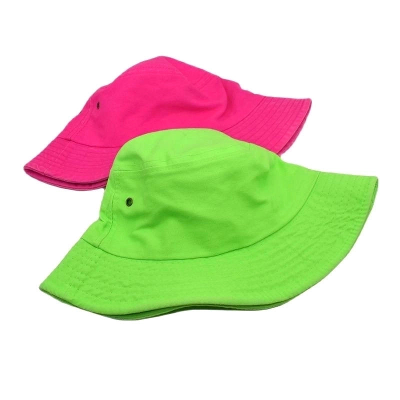 Unisex Minimalist Solid Color Flat Eaves Bucket Hat